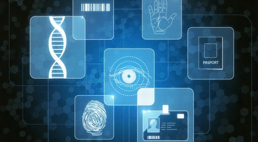 Stock image of multiple biometrics for access control